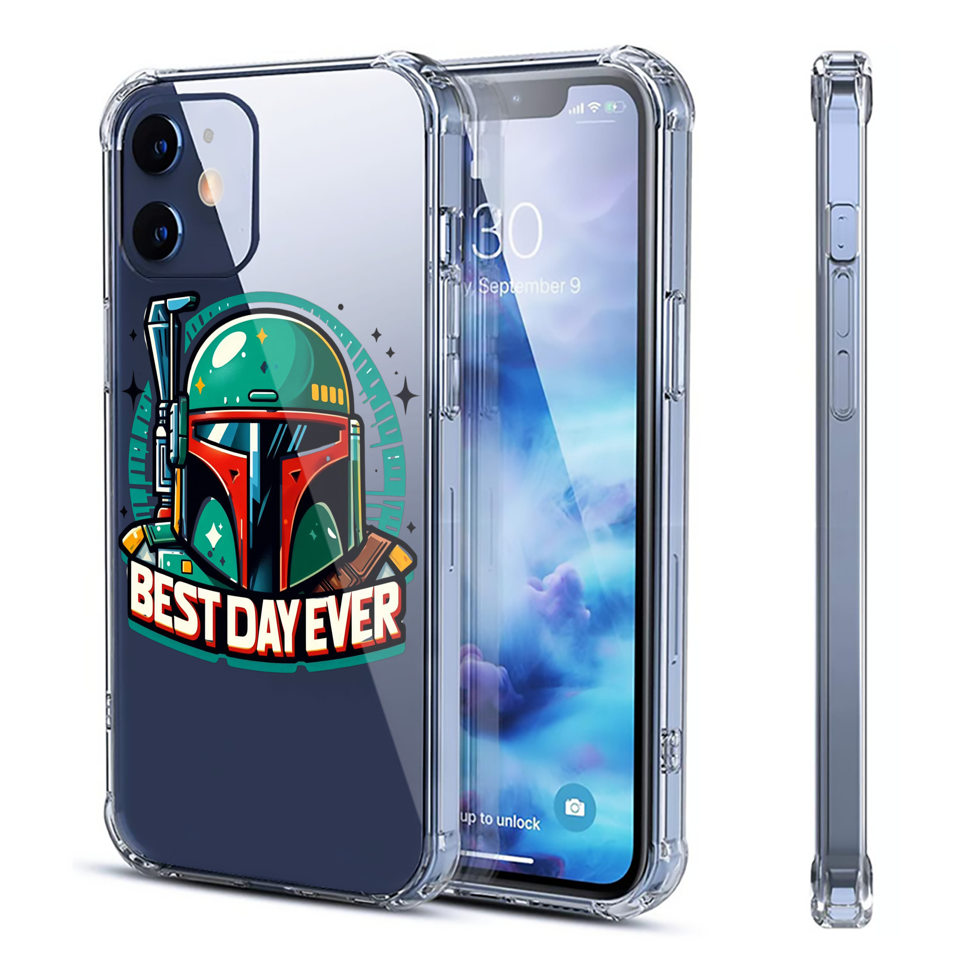 （画像用） スター・ウォーズ Star Wars 【iPhone 12シリーズ対応】透明スマホケース（クリアソフトケース）